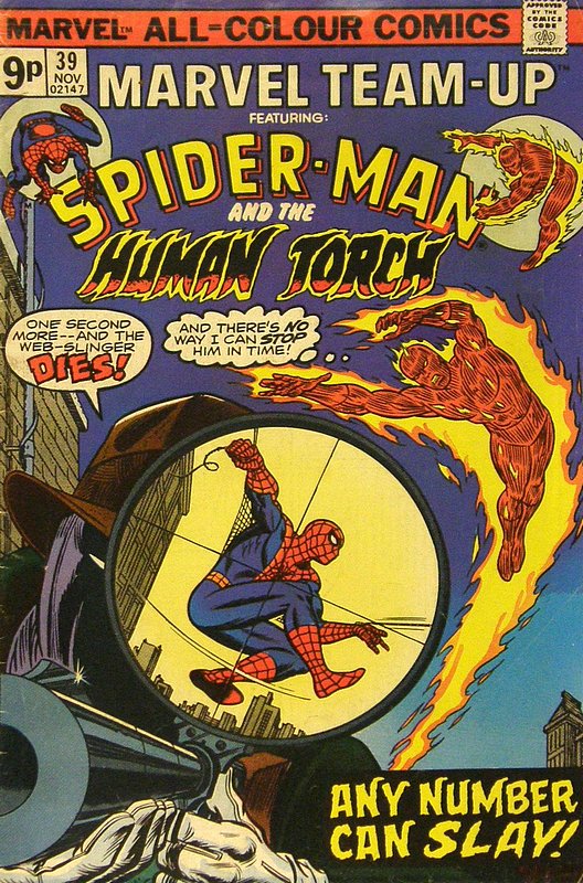 Cover of Marvel Team-up (Vol 1) #39. One of 250,000 Vintage American Comics on sale from Krypton!