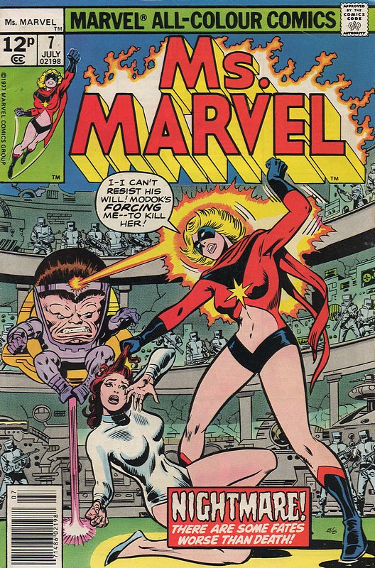 Cover of Ms Marvel (Vol 1) #7. One of 250,000 Vintage American Comics on sale from Krypton!