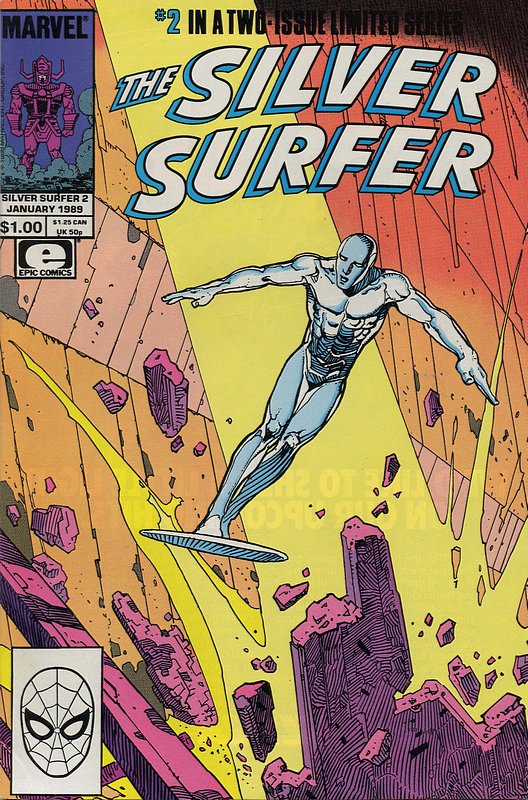 Cover of Silver Surfer (1988 Ltd) #2. One of 250,000 Vintage American Comics on sale from Krypton!