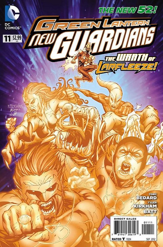 Cover of Green Lantern: New Guardians (Vol 1) #11. One of 250,000 Vintage American Comics on sale from Krypton!