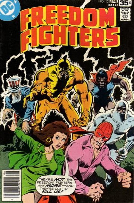 Cover of Freedom Fighters (Vol 1) #13. One of 250,000 Vintage American Comics on sale from Krypton!