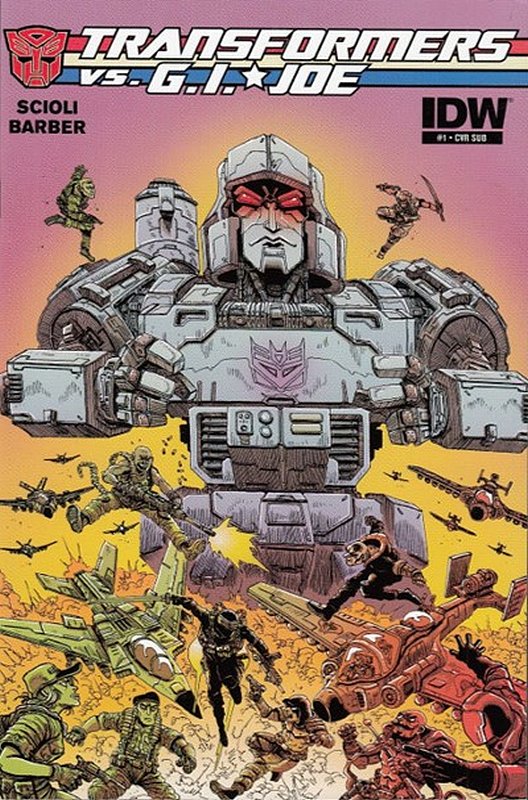 Cover of Transformers vs GI Joe (2014 Ltd) #1. One of 250,000 Vintage American Comics on sale from Krypton!