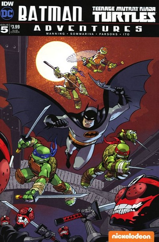 Cover of Batman/TMNT Adventures (2016 Ltd) #5. One of 250,000 Vintage American Comics on sale from Krypton!