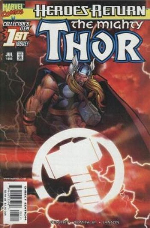 Cover of Thor (Vol 2) #1. One of 250,000 Vintage American Comics on sale from Krypton!