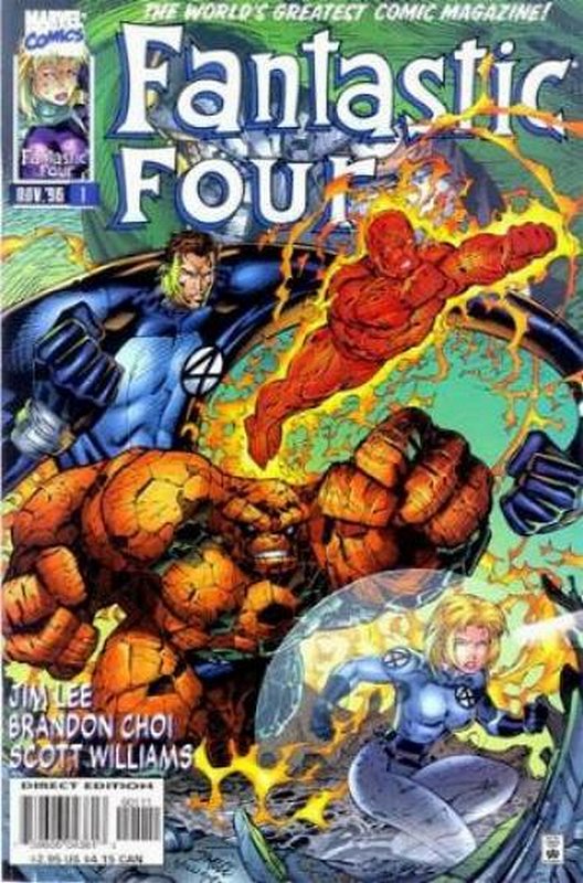 Cover of Fantastic Four (Vol 2) #1. One of 250,000 Vintage American Comics on sale from Krypton!