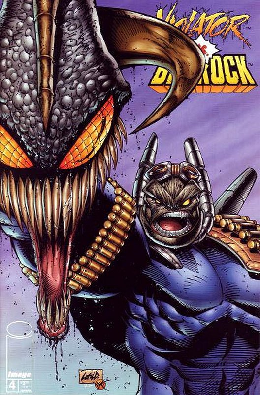 Cover of Violator vs Badrock #4. One of 250,000 Vintage American Comics on sale from Krypton!