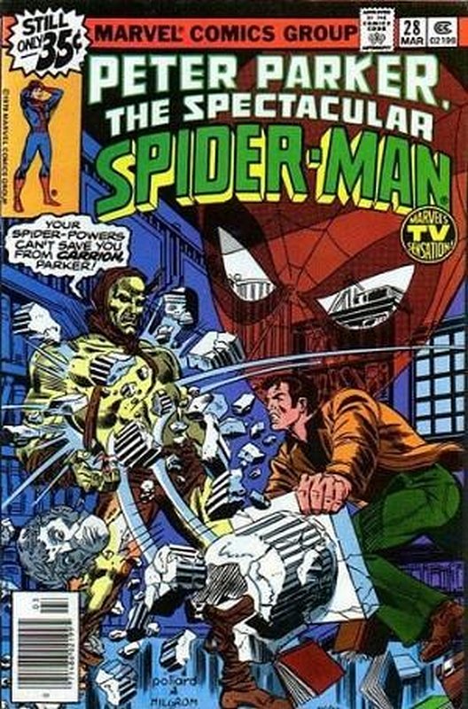 Cover of Spectacular Spider-Man (Vol 1) #28. One of 250,000 Vintage American Comics on sale from Krypton!