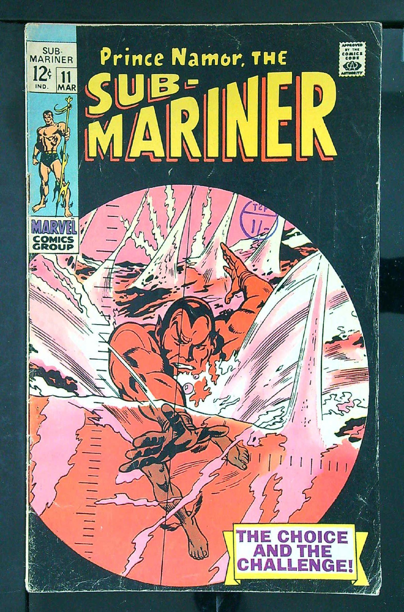 Cover of Sub-Mariner (Vol 1) #11. One of 250,000 Vintage American Comics on sale from Krypton!