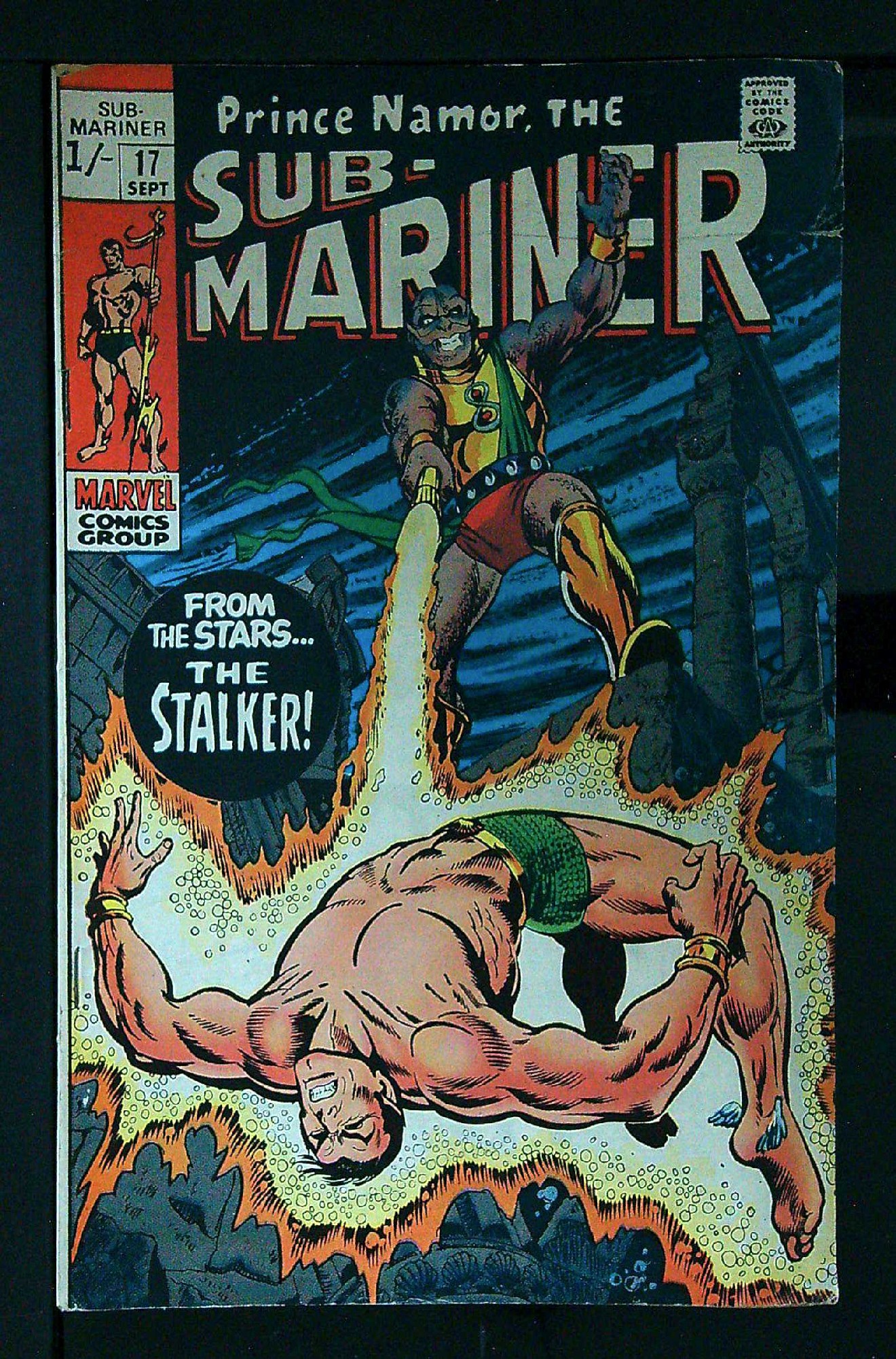 Cover of Sub-Mariner (Vol 1) #17. One of 250,000 Vintage American Comics on sale from Krypton!