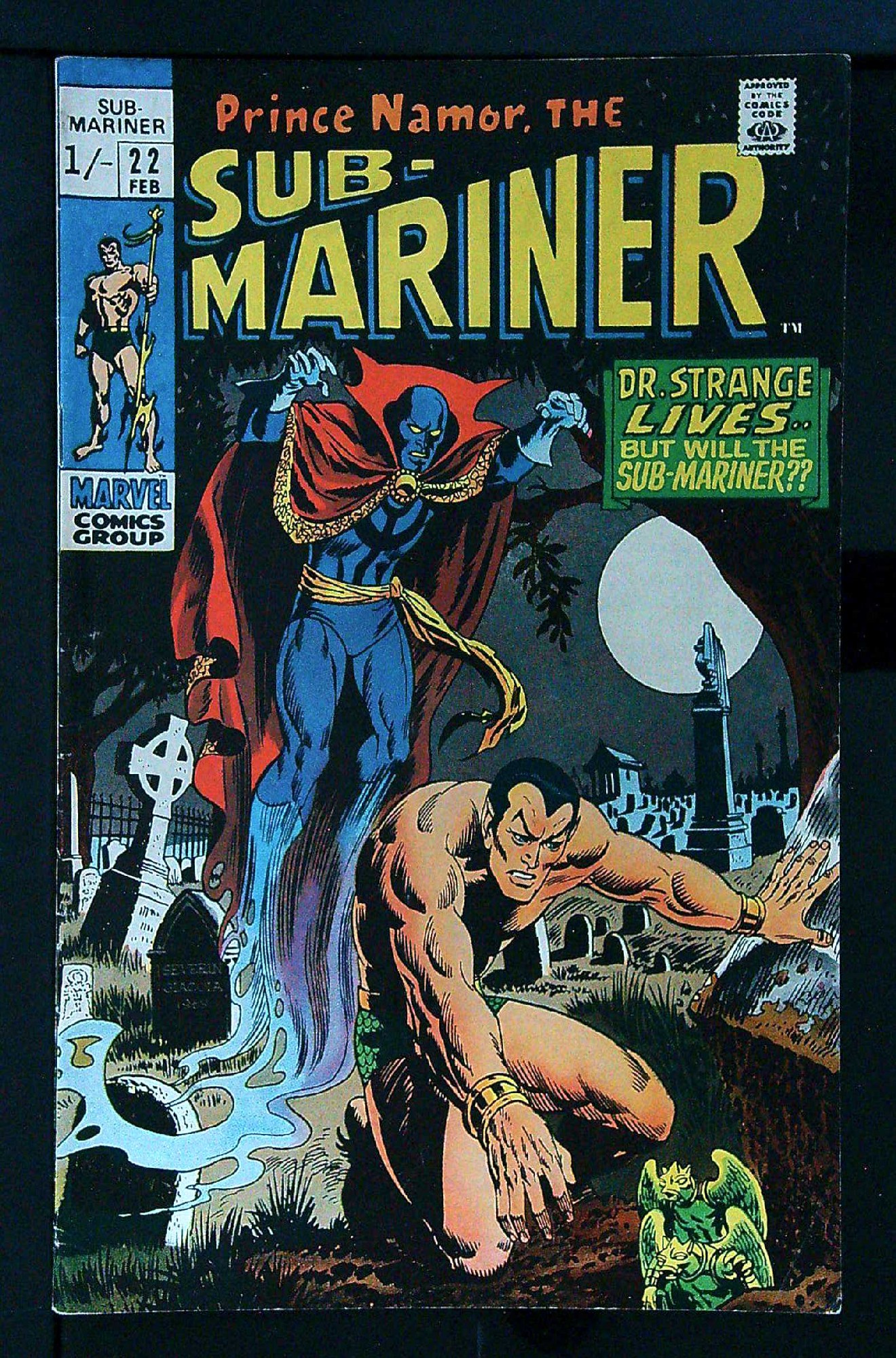 Cover of Sub-Mariner (Vol 1) #22. One of 250,000 Vintage American Comics on sale from Krypton!