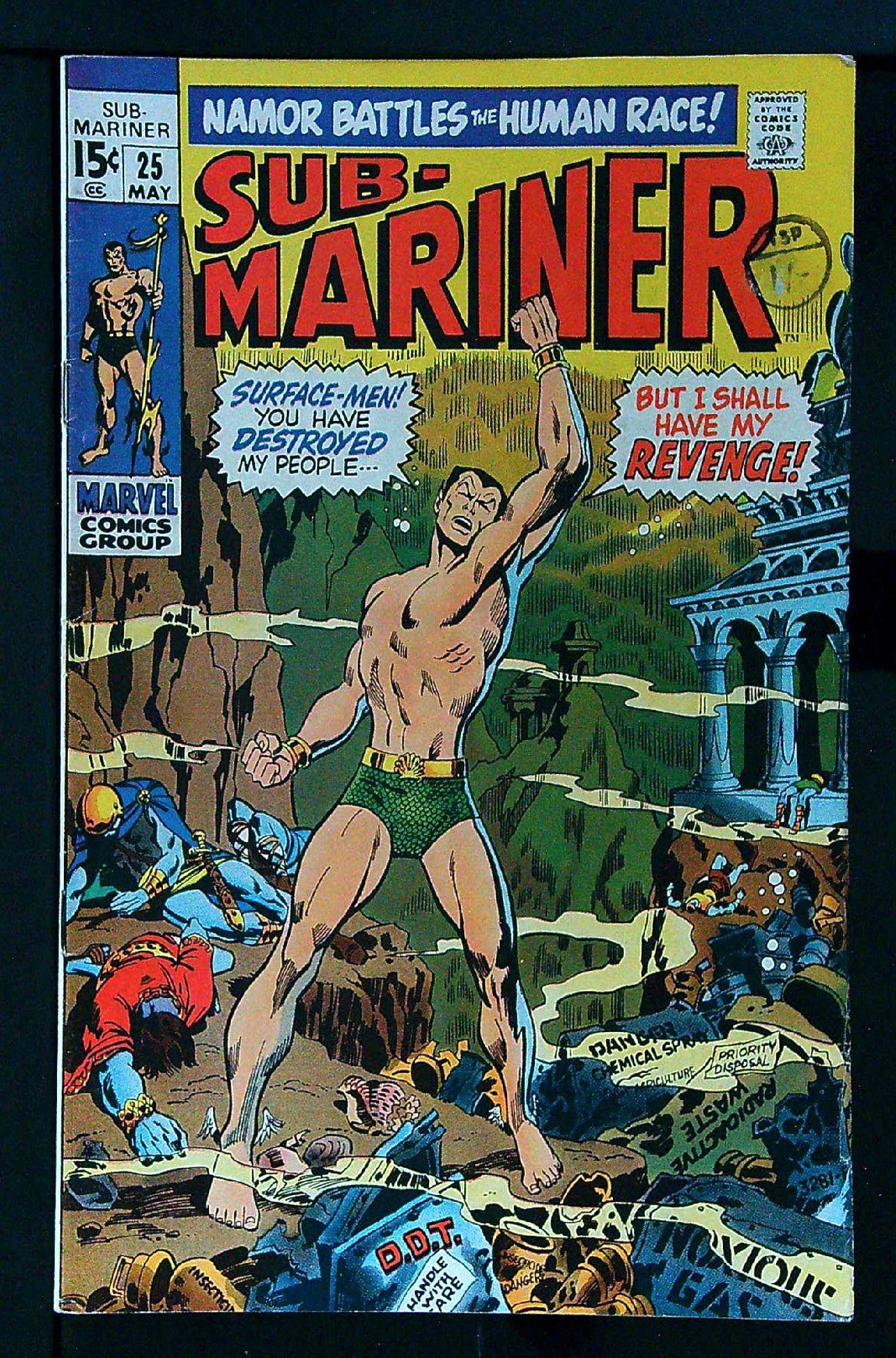 Cover of Sub-Mariner (Vol 1) #25. One of 250,000 Vintage American Comics on sale from Krypton!