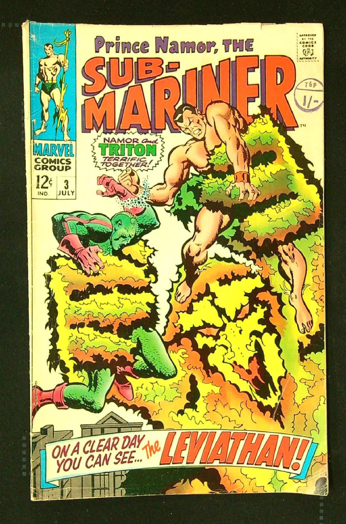 Cover of Sub-Mariner (Vol 1) #3. One of 250,000 Vintage American Comics on sale from Krypton!