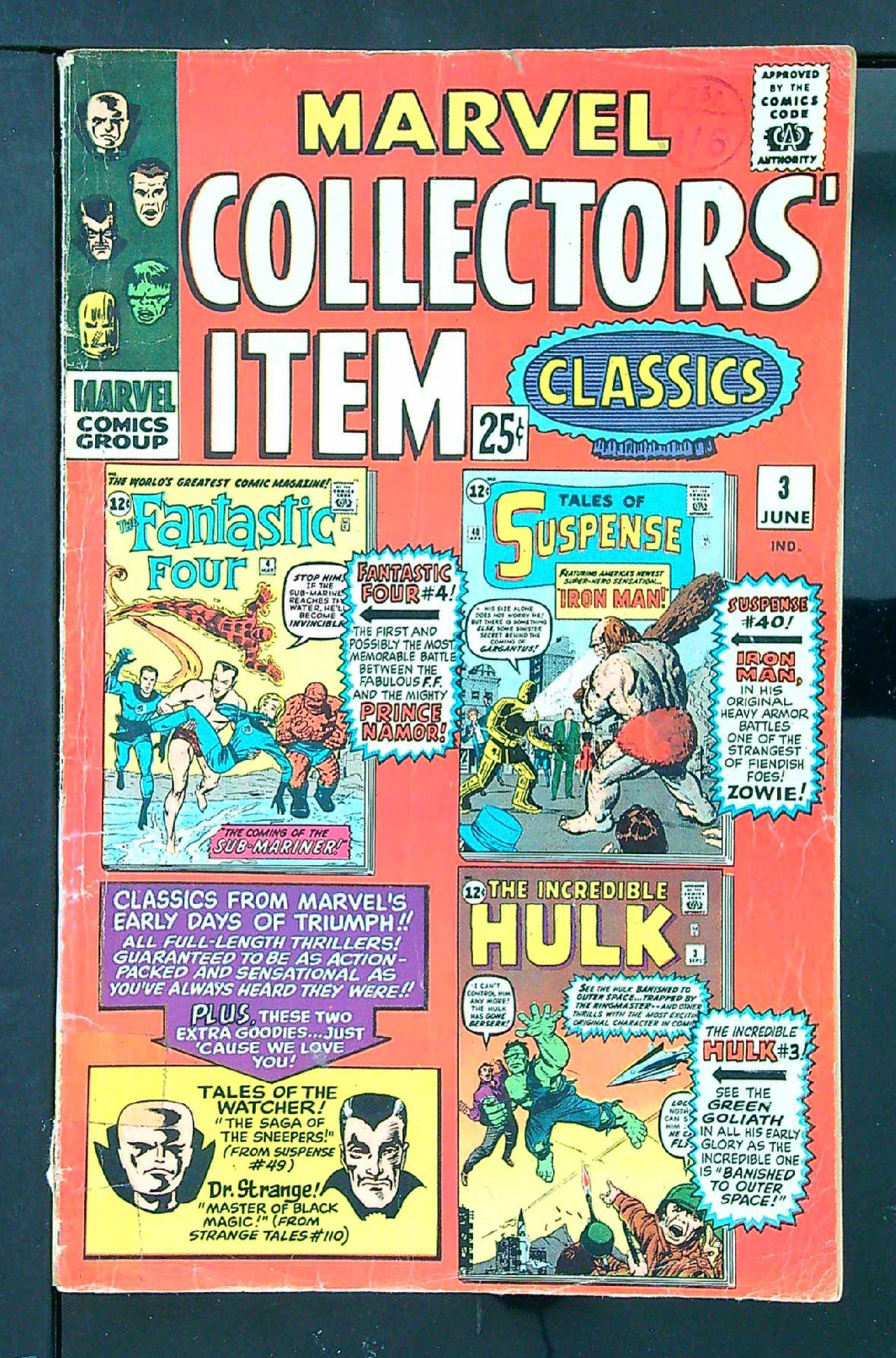 Cover of Marvel Collectors Item Classics (Vol 1) #3. One of 250,000 Vintage American Comics on sale from Krypton!