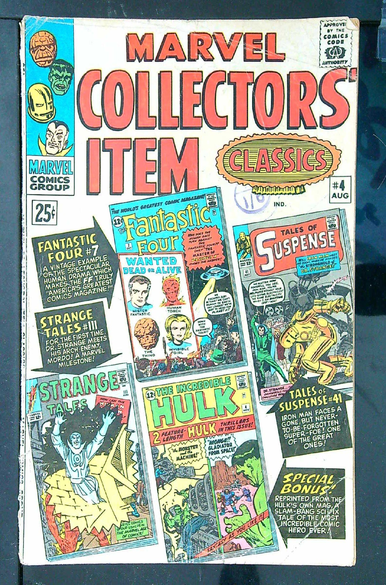 Cover of Marvel Collectors Item Classics (Vol 1) #4. One of 250,000 Vintage American Comics on sale from Krypton!