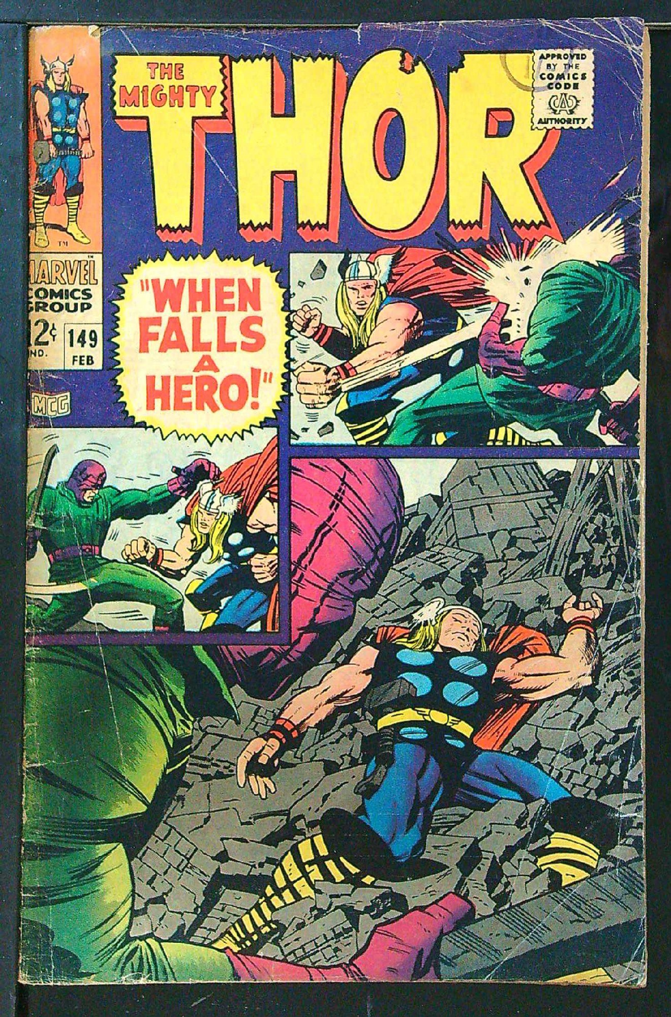 Cover of Thor (Vol 1) #149. One of 250,000 Vintage American Comics on sale from Krypton!