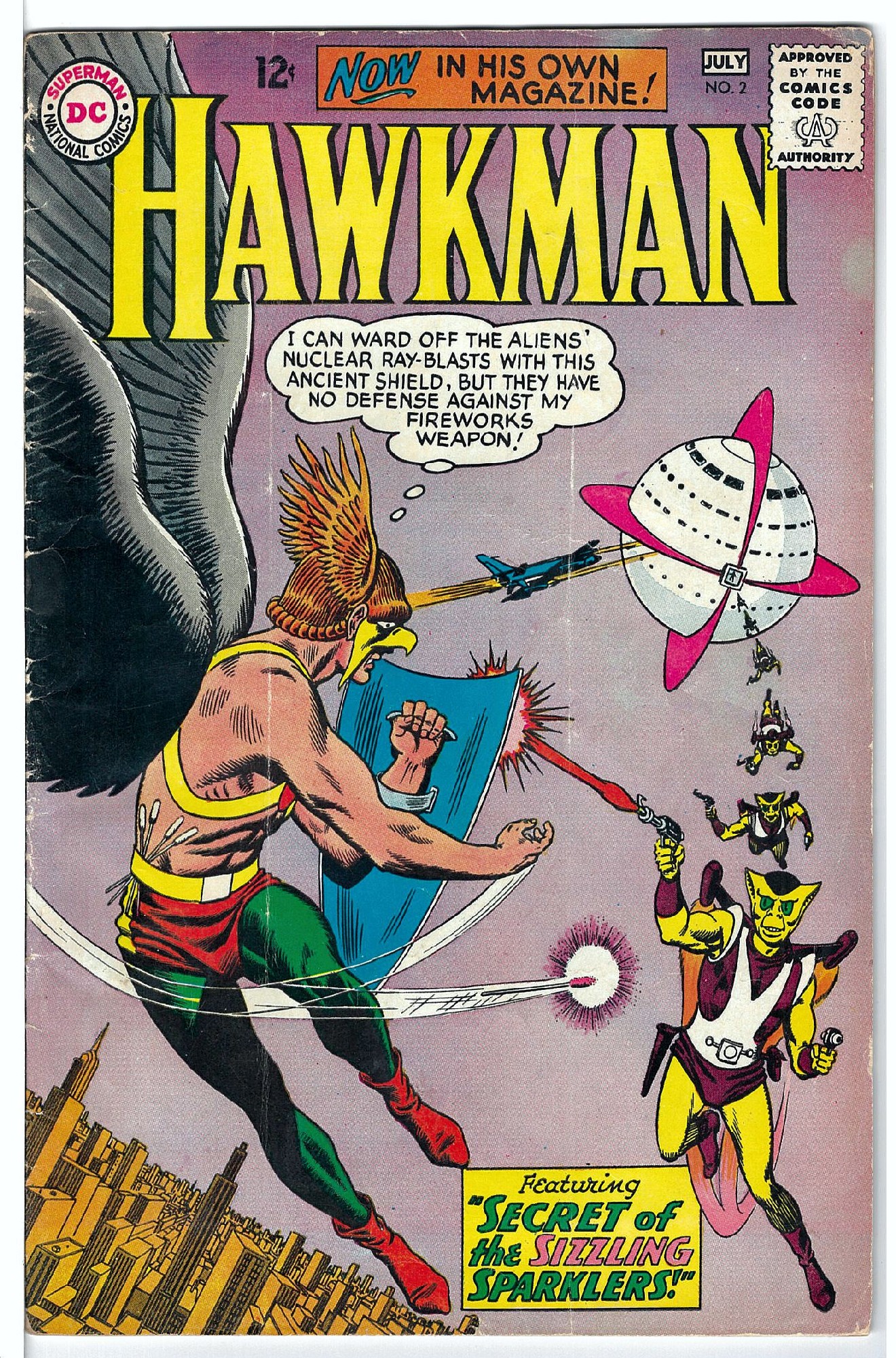 Cover of Hawkman (Vol 1) #2. One of 250,000 Vintage American Comics on sale from Krypton!