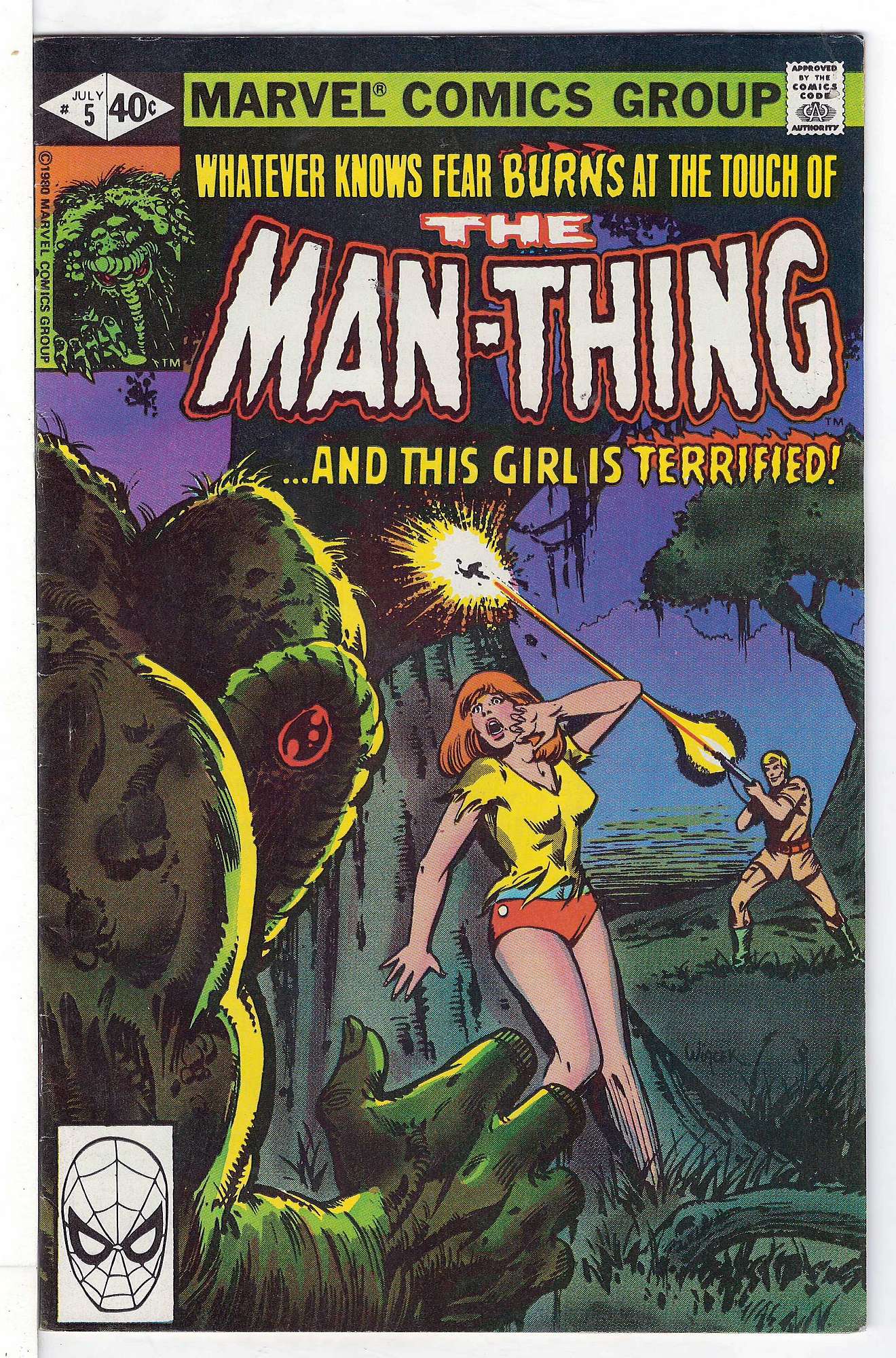 Cover of Man-Thing (Vol 2) #5. One of 250,000 Vintage American Comics on sale from Krypton!