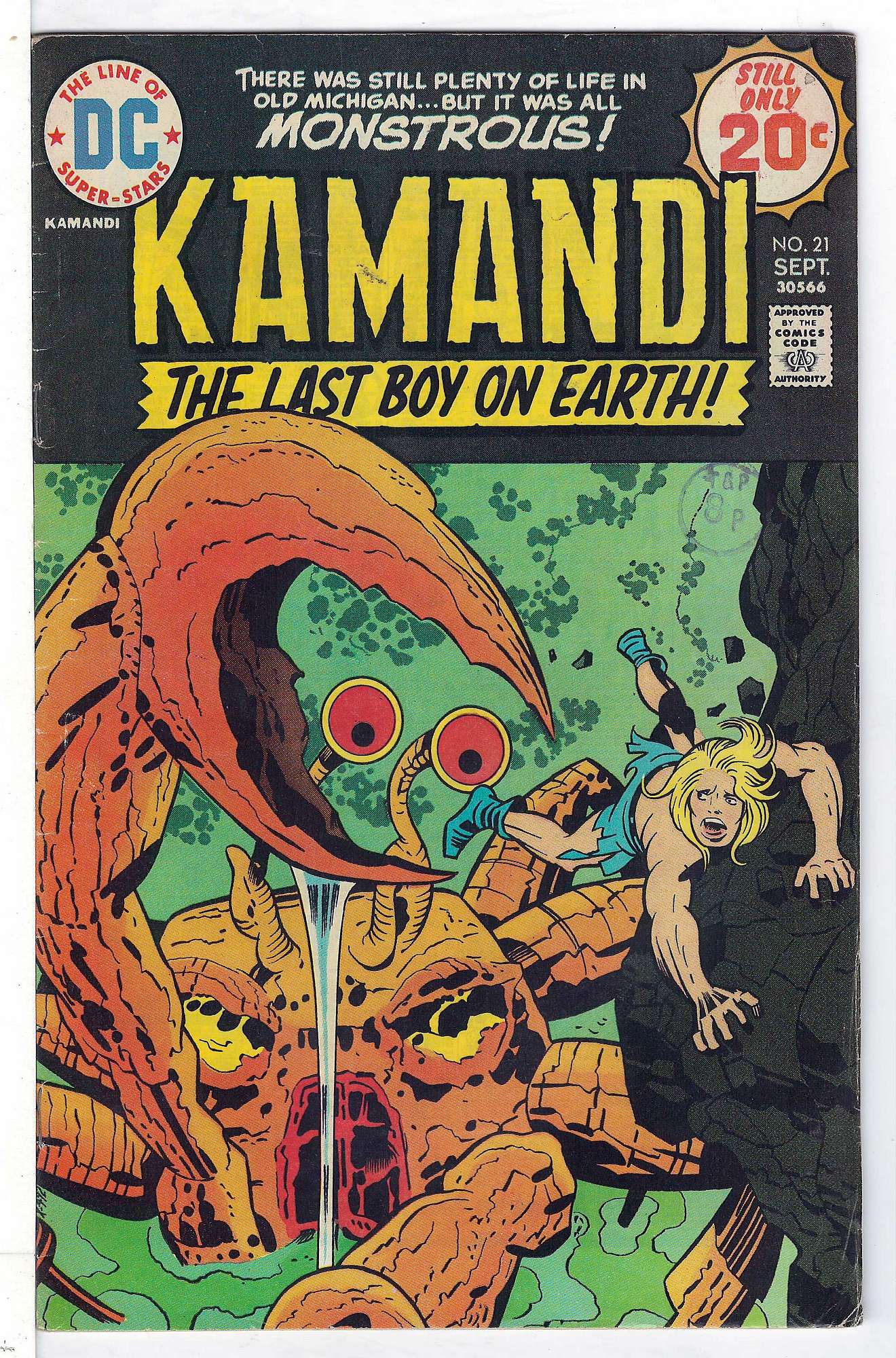 Cover of Kamandi (Vol 1) The Last Boy on Earth #21. One of 250,000 Vintage American Comics on sale from Krypton!