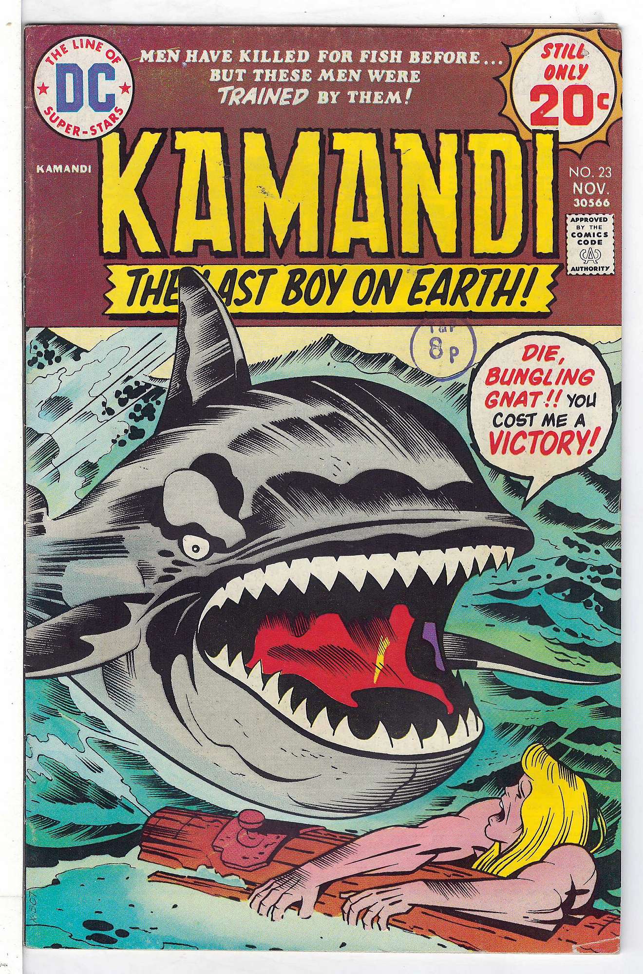 Cover of Kamandi (Vol 1) The Last Boy on Earth #23. One of 250,000 Vintage American Comics on sale from Krypton!