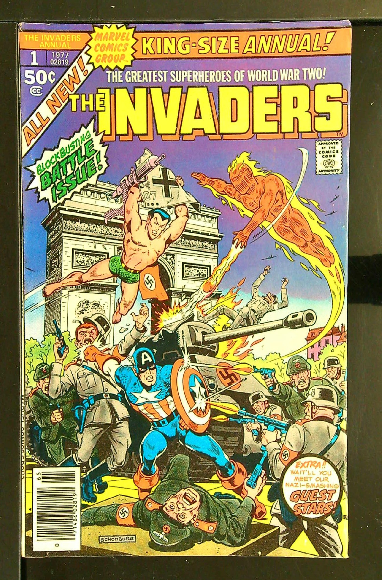 Cover of Invaders Annual (1977 One Shot) #1. One of 250,000 Vintage American Comics on sale from Krypton!