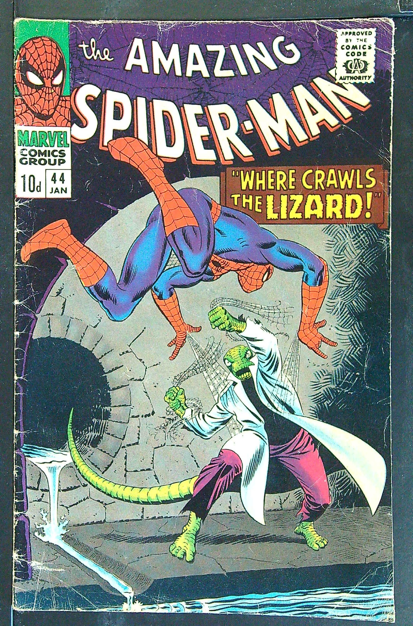 ACTUAL SCAN OF COMIC!<br> Cover of Amazing Spider-Man (Vol 1) #44. One of 250,000 Vintage American Comics on sale from Krypton!