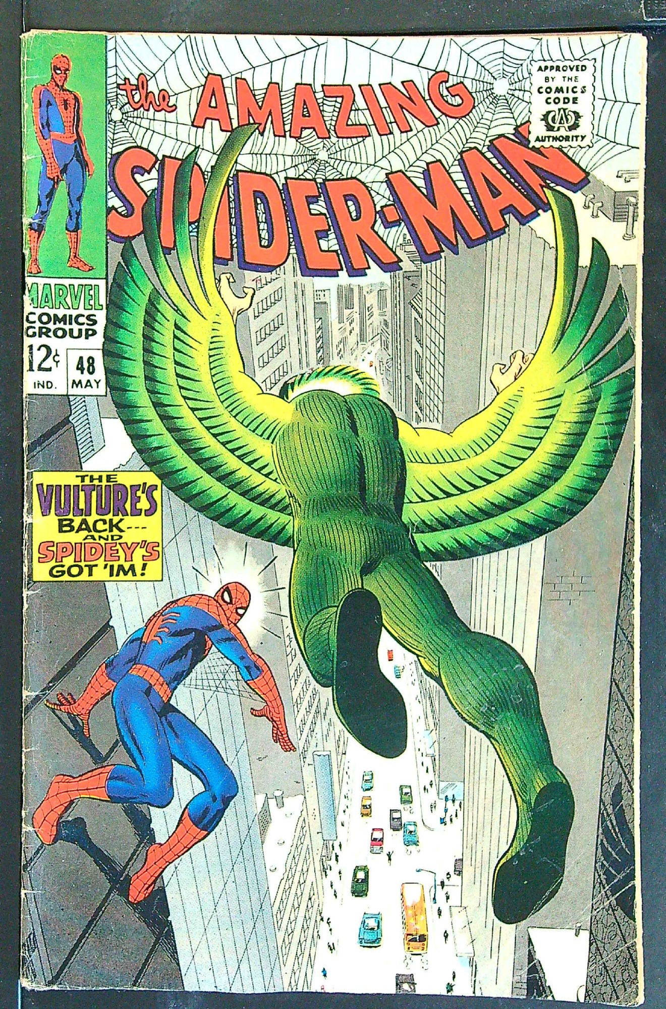 ACTUAL SCAN OF COMIC!<br> Cover of Amazing Spider-Man (Vol 1) #48. One of 250,000 Vintage American Comics on sale from Krypton!
