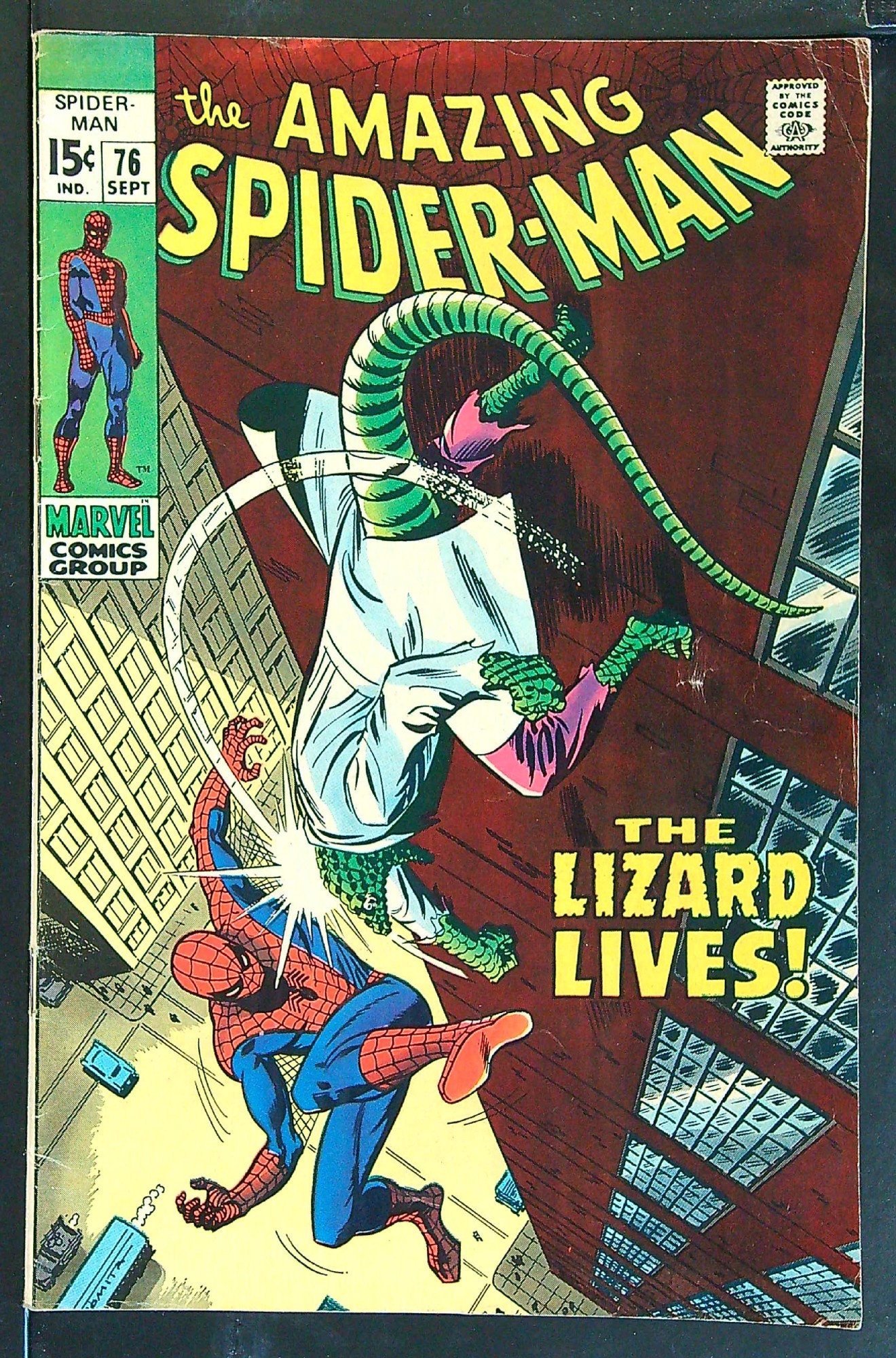 ACTUAL SCAN OF COMIC!<br> Cover of Amazing Spider-Man (Vol 1) #76. One of 250,000 Vintage American Comics on sale from Krypton!