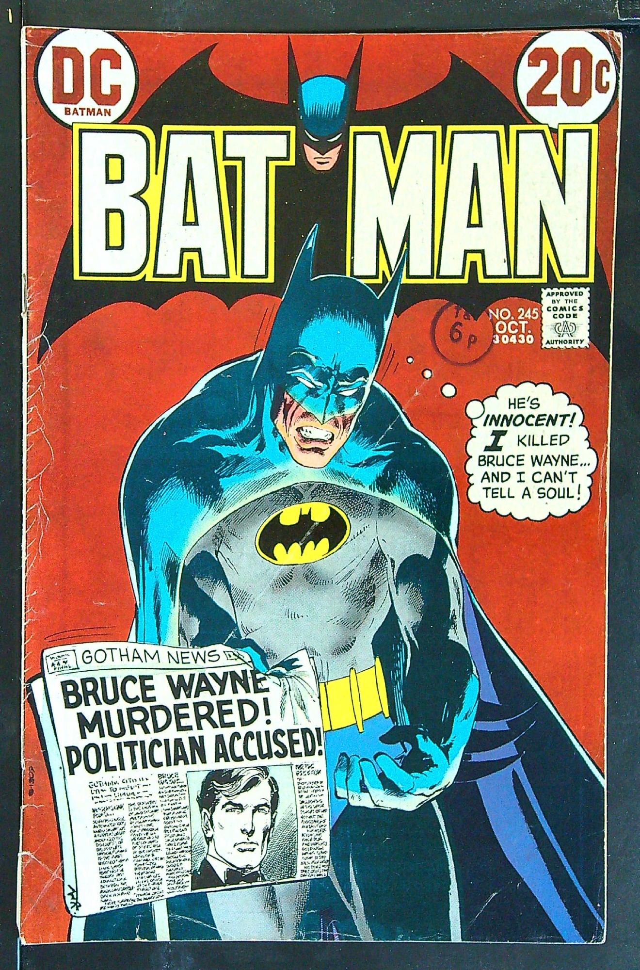 Cover of Batman #245. One of 250,000 Vintage American Comics on sale from Krypton!