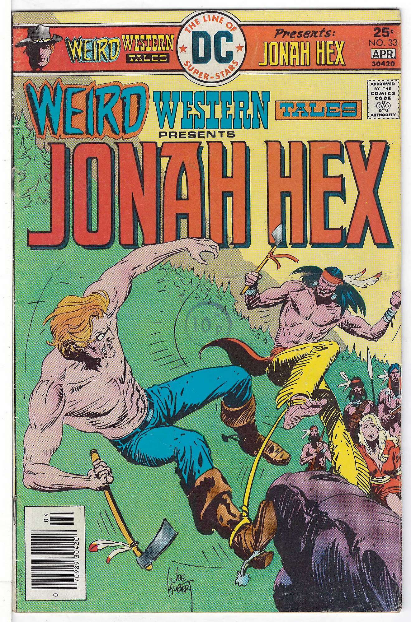 ACTUAL SCAN OF COMIC!<br>Stamp on Cover - See Scan Cover of Weird Western Tales (Vol 1) #33. One of 250,000 Vintage American Comics on sale from Krypton!