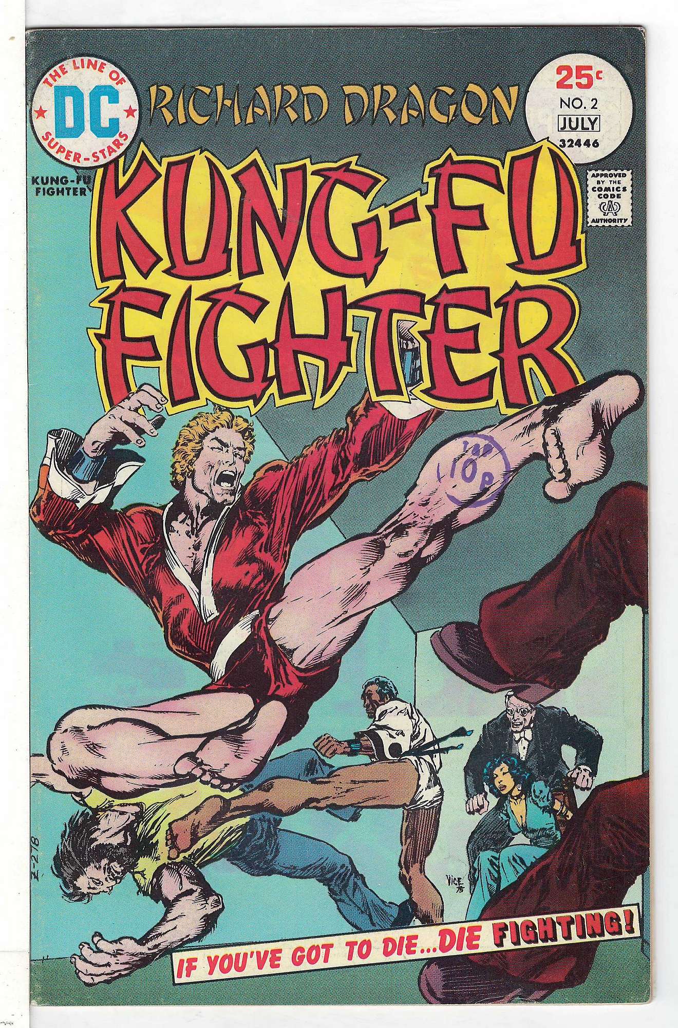 Cover of Richard Dragon (Vol 1) Kung-Fu Fighter #2. One of 250,000 Vintage American Comics on sale from Krypton!