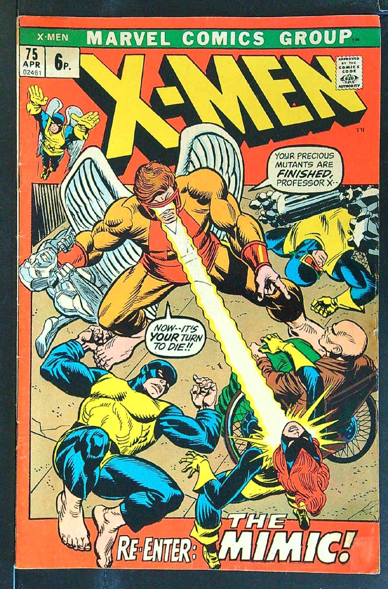 ACTUAL SCAN OF COMIC!<br> Cover of Uncanny X-Men (Vol 1) #75. One of 250,000 Vintage American Comics on sale from Krypton!