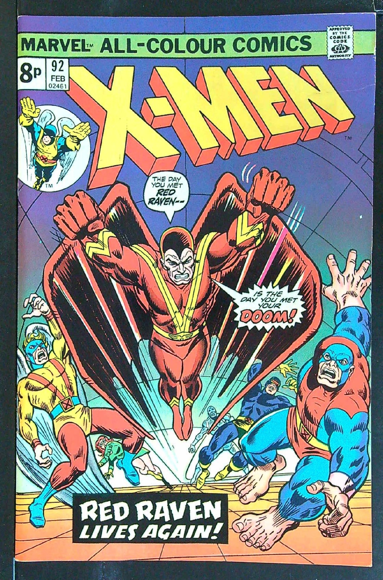 ACTUAL SCAN OF COMIC!<br> Cover of Uncanny X-Men (Vol 1) #92. One of 250,000 Vintage American Comics on sale from Krypton!