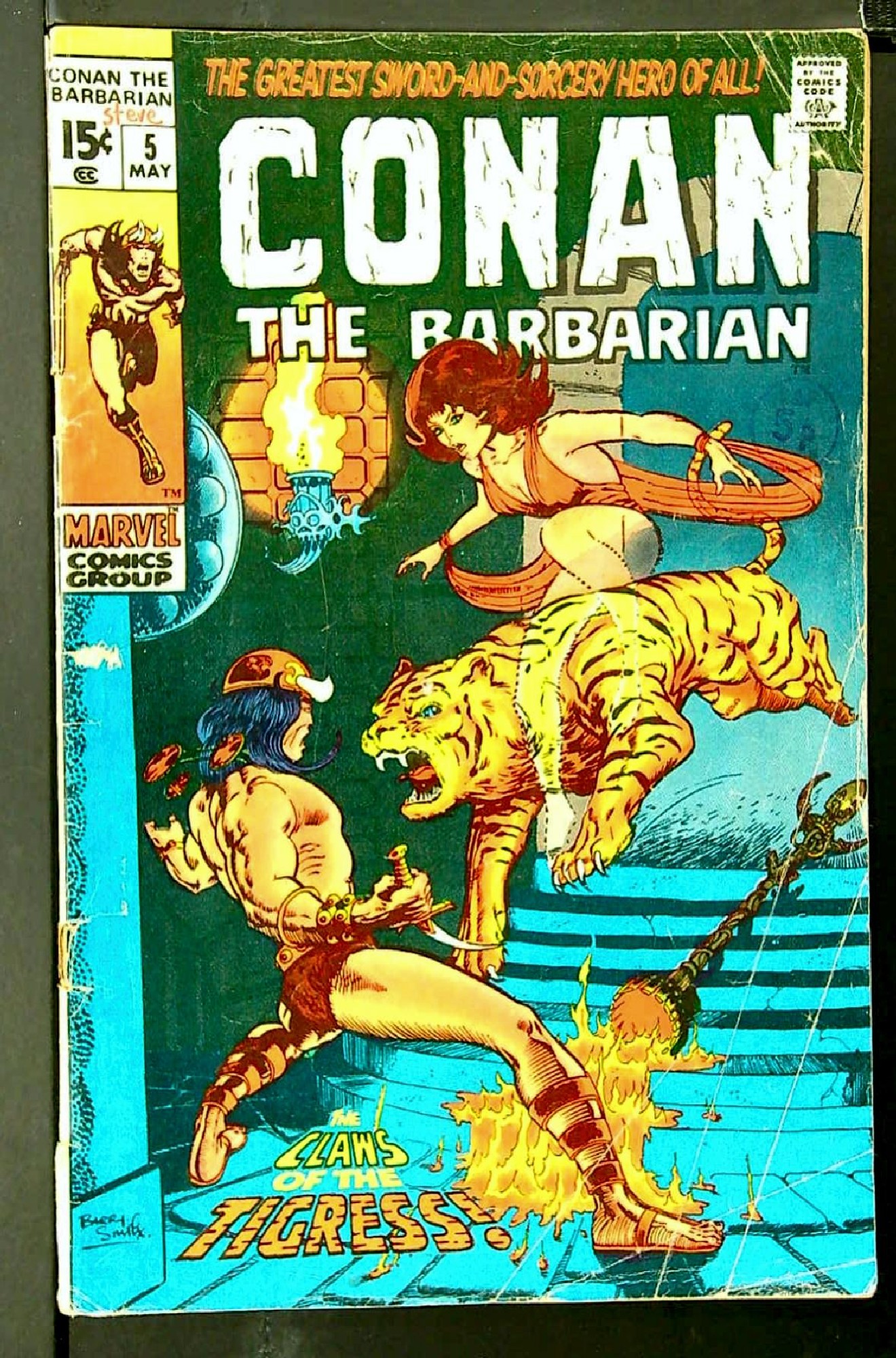 Cover of Conan the Barbarian (Vol 1) #5. One of 250,000 Vintage American Comics on sale from Krypton!